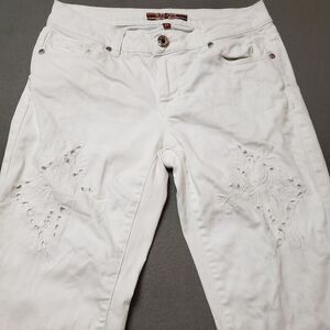 Makers of True Originals White Ankle Cropped Jeans Size 27